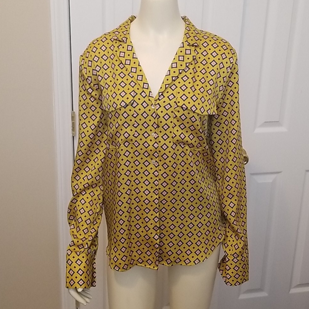 Patterned button down